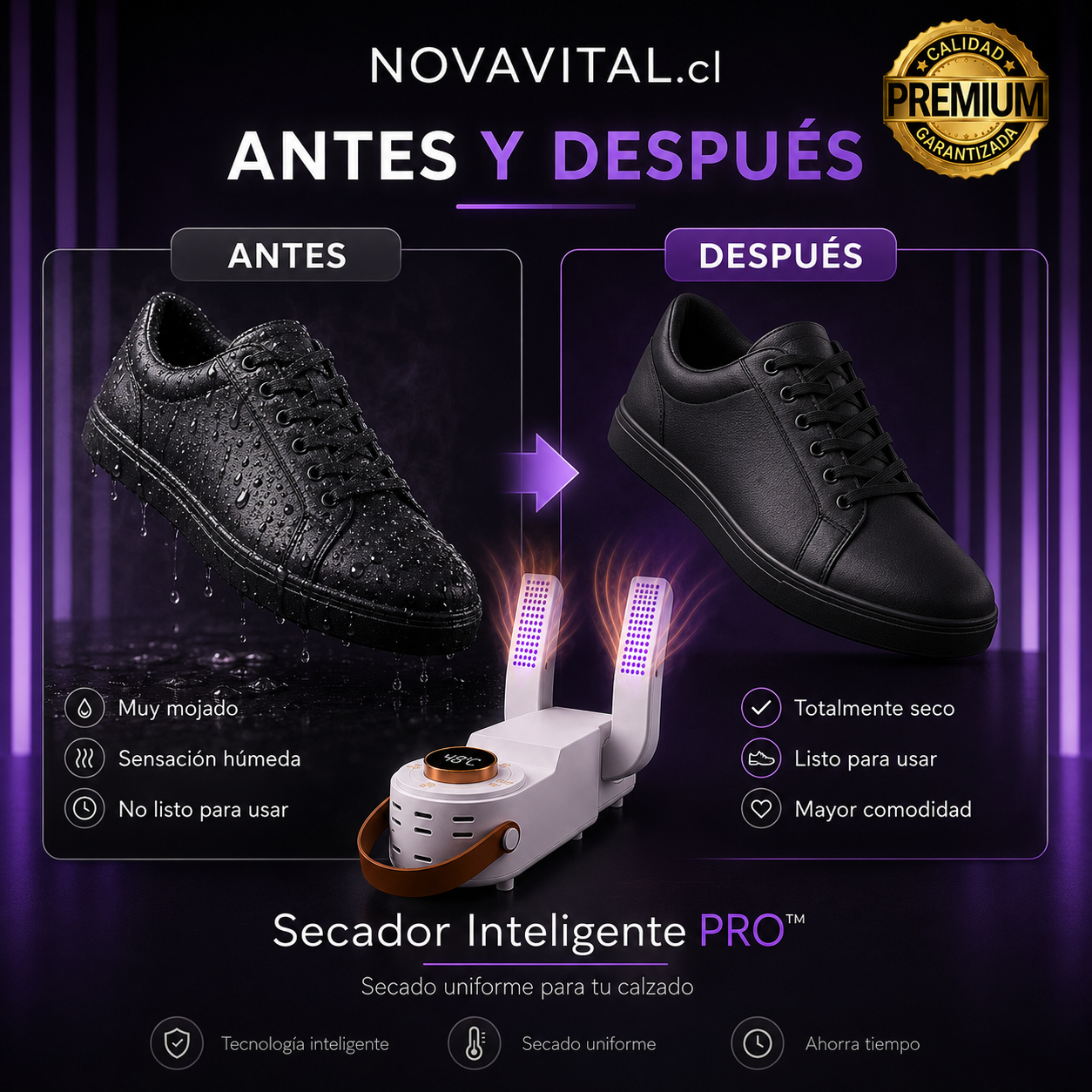 Sneaker Dryer™ Secador de zapatillas -  Elimina Humedad y Malos Olores