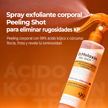 Dr. Melaxin Peel Shot · Spray Exfoliante para Codos, Rodillas y Axilas