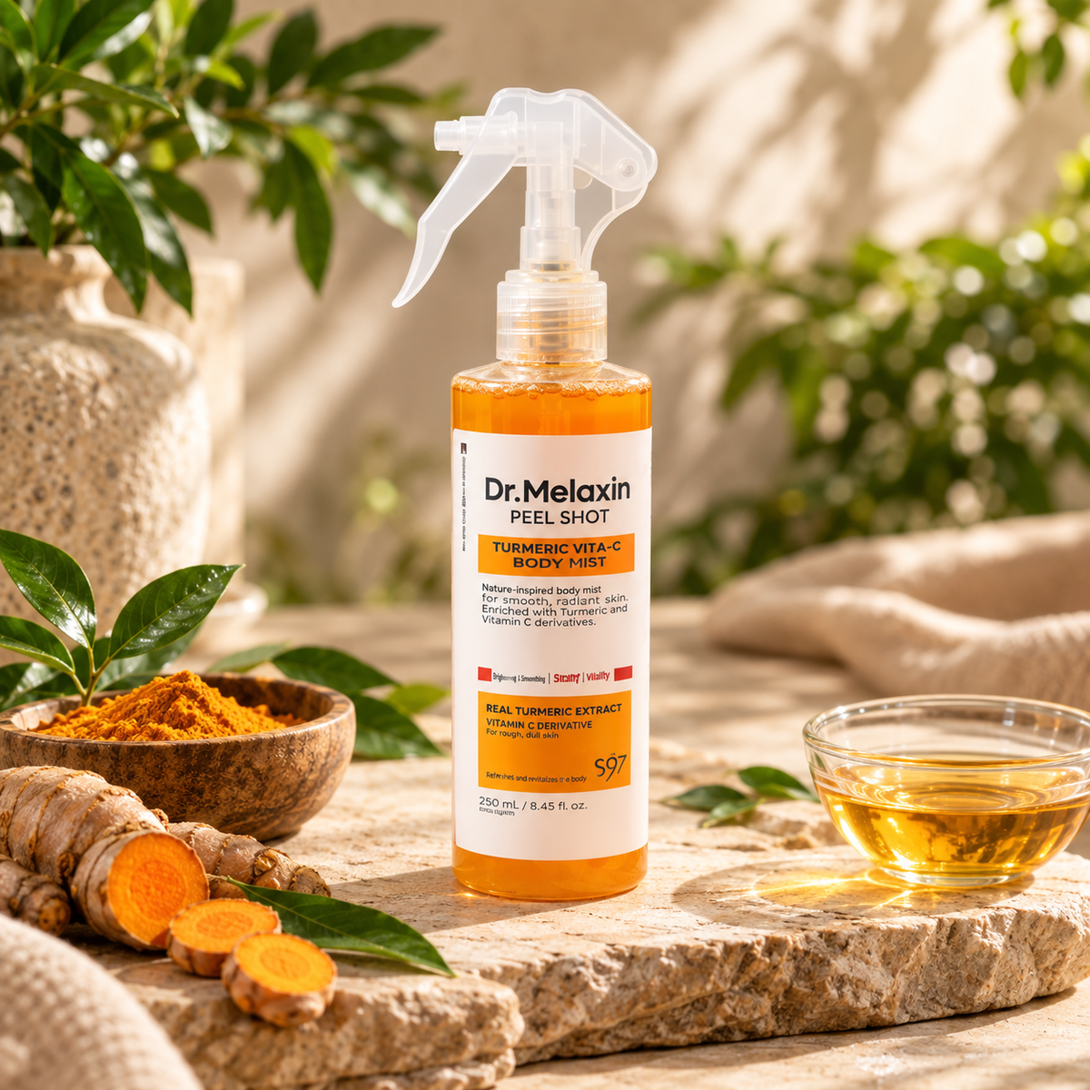 Dr. Melaxin Peel Shot · Spray Exfoliante para Codos, Rodillas y Axilas